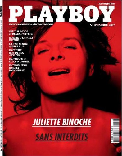 Juliette Binoche portada Playboy