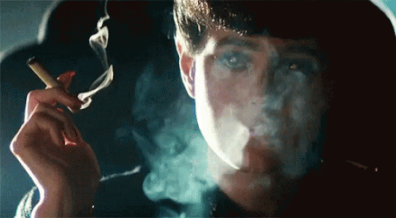 Rachael - Sean Young fumando como (spoiler) si no le fuera a afectar